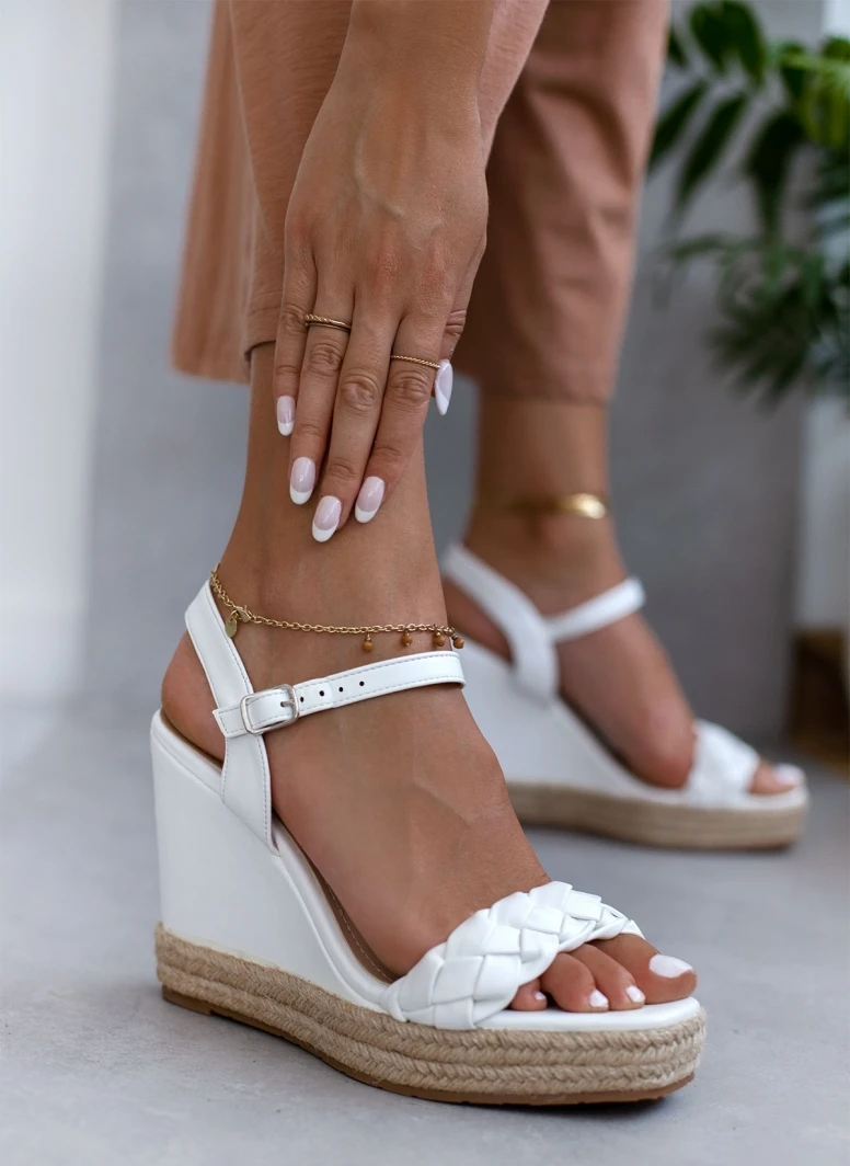 The Fashion Project Πλατφόρμες με πλεκτή φάσα - Λευκό 3 The Fashion Project Πλατφόρμες με πλεκτή φάσα - Λευκό