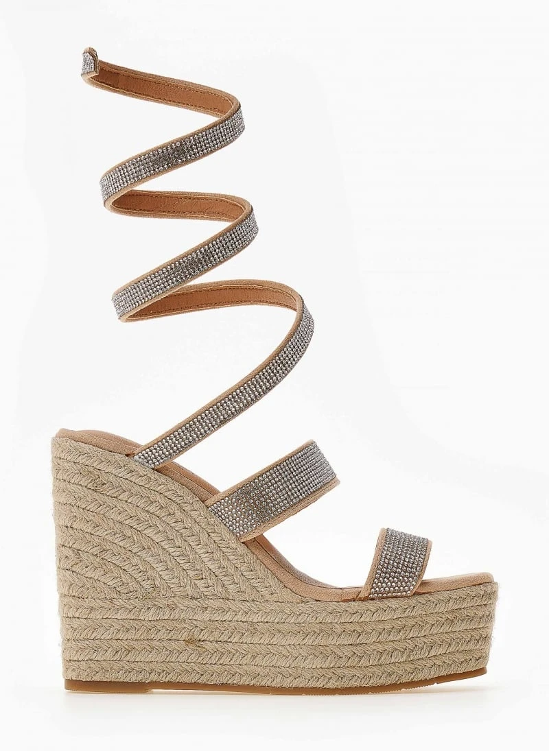 The Fashion Project Πλατφόρμες με Strass φάσες - Ασημί 4 The Fashion Project Πλατφόρμες με Strass φάσες - Ασημί - Image 2