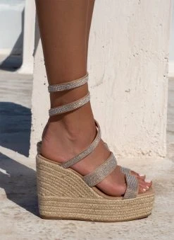 The Fashion Project Πλατφόρμες με Strass φάσες - Ασημί 12 The Fashion Project Πλατφόρμες με Strass φάσες - Ασημί -The Fashion Project κατάστημα platformes me strass fases 104480 z41h