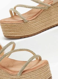 The Fashion Project Πλατφόρμες με σχοίνινη σόλα και στρας - Μπεζ 7 The Fashion Project Πλατφόρμες με σχοίνινη σόλα και στρας - Μπεζ -The Fashion Project κατάστημα platformes me sxoinini sola kai strass 110688 8xtl