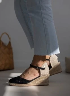 Xti Footwear Εσπαντρίγιες Platform με στρας Xti 141324 - Μαύρο