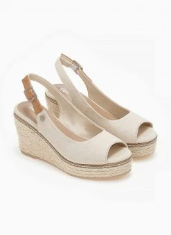 Πλατφόρμες με σχοίνινη σόλα Refresh 170730 - Μπεζ -The Fashion Project κατάστημα platformes me sxoinini sola refresh 170730 110180 x5tk