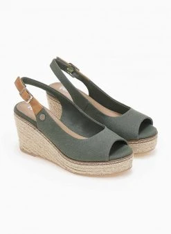 Πλατφόρμες με σχοίνινη σόλα Refresh 170730 - Χακί -The Fashion Project κατάστημα platformes me sxoinini sola refresh 170730 110181 18xc