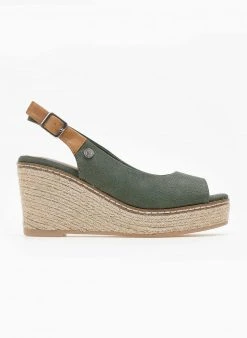 Πλατφόρμες με σχοίνινη σόλα Refresh 170730 - Χακί