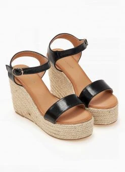 The Fashion Project Πλατφόρμες με μπαρέτα - Μαύρο -The Fashion Project κατάστημα platformes pedila me sxoinini sola 101635 jm1h