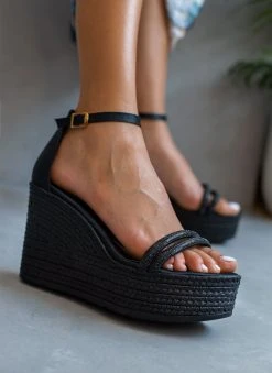 Πλατφόρμες με Strass Tfp - Μαύρο