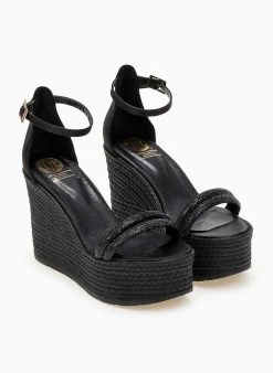 Πλατφόρμες με Strass Tfp - Μαύρο 13 Πλατφόρμες με Strass Tfp - Μαύρο -The Fashion Project κατάστημα platformes pedila tfp me dipli seira strass 101310 fidw