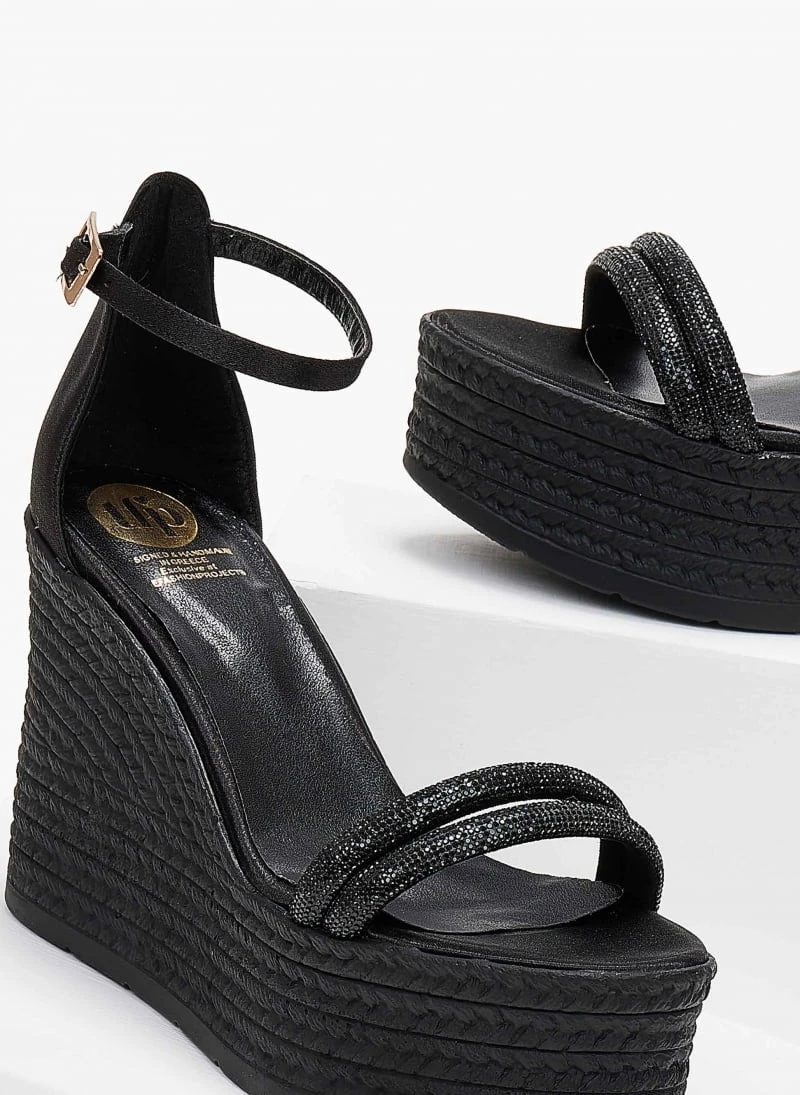 Πλατφόρμες με Strass Tfp - Μαύρο 4 Πλατφόρμες με Strass Tfp - Μαύρο - Image 3