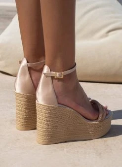 Πλατφόρμες με Strass Tfp - Nude 15 Πλατφόρμες με Strass Tfp - Nude -The Fashion Project κατάστημα platformes pedila tfp me dipli seira strass 101311 itb4