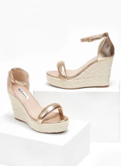 The Fashion Project Πλατφόρμες με μπαρέτα - Χαλκός -The Fashion Project κατάστημα platformes psiles me mpareta 110958 ao53