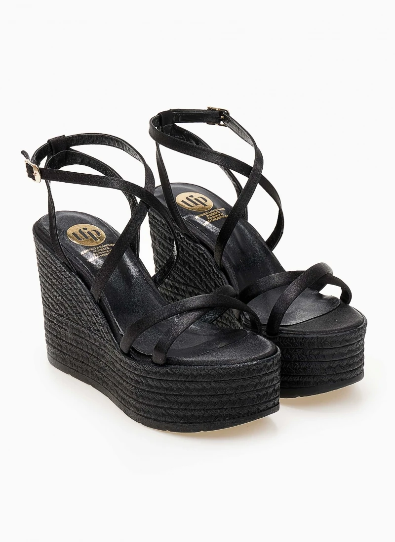 Πλατφόρμες σατέν χαστί Tfp - Μαύρο 5 Πλατφόρμες σατέν χαστί Tfp - Μαύρο - Image 3