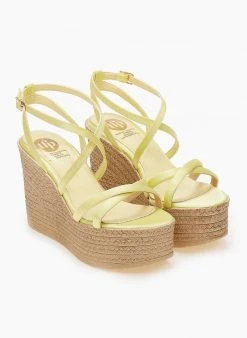 Πλατφόρμες σατέν χαστί Tfp - Κίτρινο -The Fashion Project κατάστημα platformes saten tfp me desimo xiasti 101316 jsp6