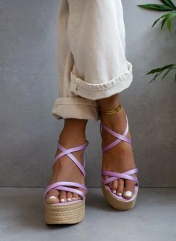 Πλατφόρμες σατέν χαστί Tfp - Λιλά