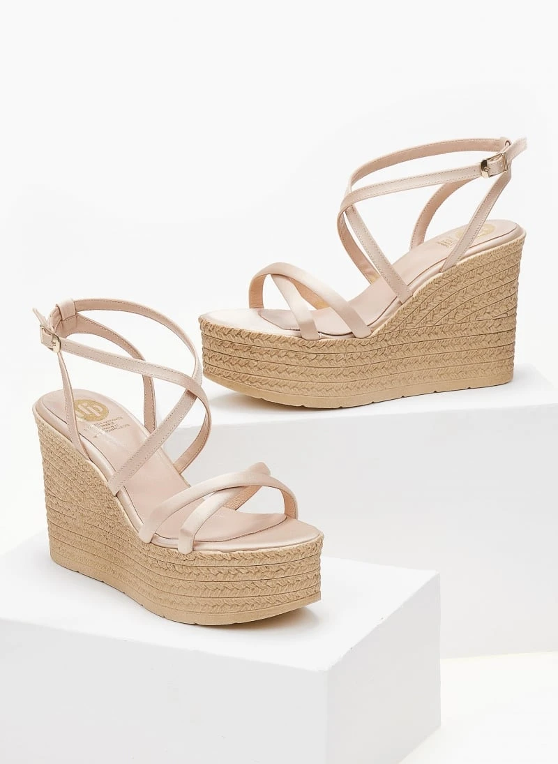 Πλατφόρμες σατέν χαστί Tfp - Nude 7 Πλατφόρμες σατέν χαστί Tfp - Nude - Image 5