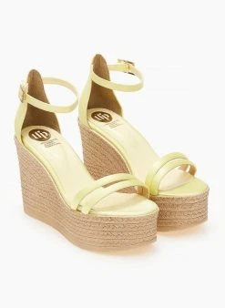 Πλατφόρμες σατέν με μπαρέτα Tfp - Κίτρινο 9 Πλατφόρμες σατέν με μπαρέτα Tfp - Κίτρινο -The Fashion Project κατάστημα platformes saten tfp me mpareta 101304 e90u
