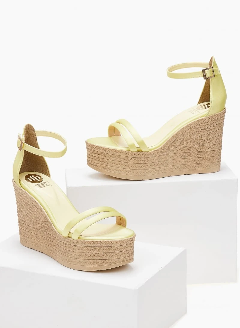 Πλατφόρμες σατέν με μπαρέτα Tfp - Κίτρινο 5 Πλατφόρμες σατέν με μπαρέτα Tfp - Κίτρινο - Image 3