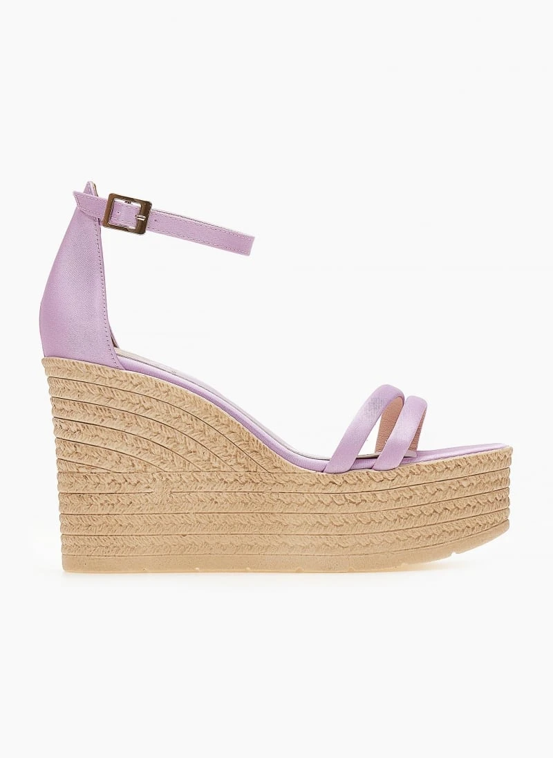 Πλατφόρμες σατέν με μπαρέτα Tfp - Λιλά 3 Πλατφόρμες σατέν με μπαρέτα Tfp - Λιλά