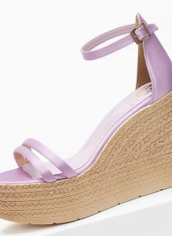 Πλατφόρμες σατέν με μπαρέτα Tfp - Λιλά 8 Πλατφόρμες σατέν με μπαρέτα Tfp - Λιλά -The Fashion Project κατάστημα platformes saten tfp me mpareta 101306 cswh