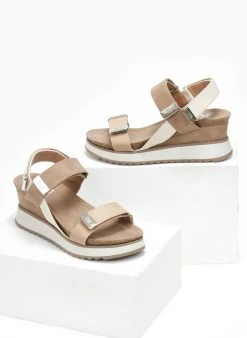 Xti Footwear Πλατφόρμες Sporty με Velcro Xti 141095 - Τάουπε -The Fashion Project κατάστημα platformes sporty me velcro xti 141095 110918 4sdh