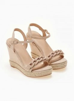 The Fashion Project Πλατφόρμες Suede με αλυσίδα - Μπεζ 8 The Fashion Project Πλατφόρμες Suede με αλυσίδα - Μπεζ -The Fashion Project κατάστημα platformes suede me kokalini alusida 104718 gm4p