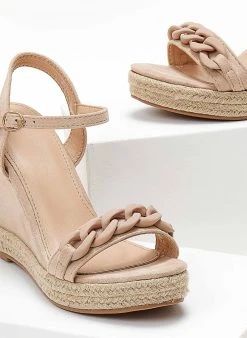 The Fashion Project Πλατφόρμες Suede με αλυσίδα - Μπεζ 9 The Fashion Project Πλατφόρμες Suede με αλυσίδα - Μπεζ -The Fashion Project κατάστημα platformes suede me kokalini alusida 104718 jmhx