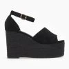 The Fashion Project Πλατφόρμες Suede με μπαρέτα - Μαύρο 2 The Fashion Project Πλατφόρμες Suede με μπαρέτα - Μαύρο -The Fashion Project κατάστημα platformes suede me mpareta 110541 luo8