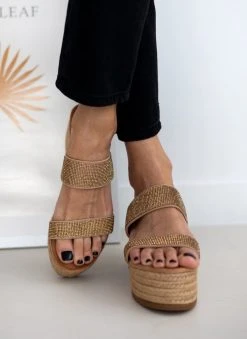 The Fashion Project Πλατφόρμες Suede με στρας - Μπεζ -The Fashion Project κατάστημα platformes suede me stras 110646 2b81