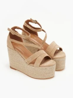 The Fashion Project Πλατφόρμες Suede με σχοίνινη σόλα - Μπεζ 9 The Fashion Project Πλατφόρμες Suede με σχοίνινη σόλα - Μπεζ -The Fashion Project κατάστημα platformes suede me sxoinini sola 110546 l4ci