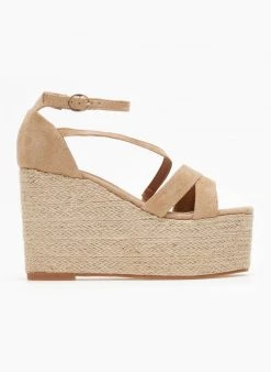 The Fashion Project Πλατφόρμες Suede με σχοίνινη σόλα - Μπεζ