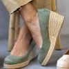 Xti Footwear Πλατφόρμες Suede με σχοίνινη σόλα Xti 141389 - Χακί -The Fashion Project κατάστημα platformes suede me sxoinini sola xti 141389 110215 obzk