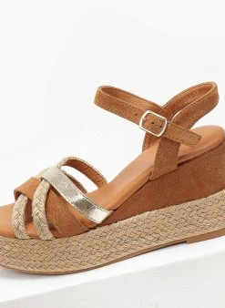 The Fashion Project Πλατφόρμες Suede με χιαστί λουράκια - Κάμελ 9 The Fashion Project Πλατφόρμες Suede με χιαστί λουράκια - Κάμελ -The Fashion Project κατάστημα platformes suede me xiasti lourakia 111745 6p2x