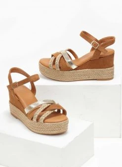 The Fashion Project Πλατφόρμες Suede με χιαστί λουράκια - Κάμελ 8 The Fashion Project Πλατφόρμες Suede με χιαστί λουράκια - Κάμελ -The Fashion Project κατάστημα platformes suede me xiasti lourakia 111745 p6mt