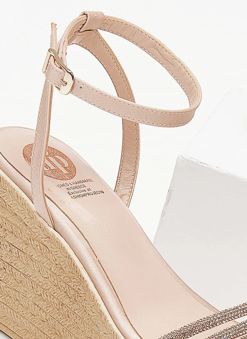 Πλατφόρμες με Strass λουράκια Tfp - Nude 8 Πλατφόρμες με Strass λουράκια Tfp - Nude - Image 6