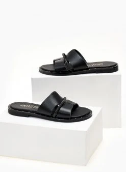 Σανδάλια δερμάτινα με ανοίγματα και στρας Estil - Μαύρο 9 Σανδάλια δερμάτινα με ανοίγματα και στρας Estil - Μαύρο -The Fashion Project κατάστημα sandalia dermatina estil me anoigmata kai strass 104534 8dkc