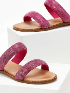 Σανδάλια δερμάτινα με δύο φάσες Estil - Φούξια -The Fashion Project κατάστημα sandalia dermatina estil me duo fases 105561 snbu
