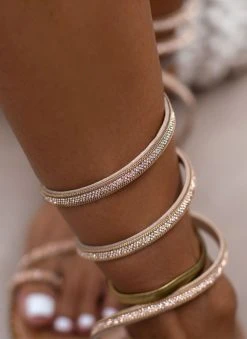 Σανδάλια δερμάτινα με στρας έλασμα Estil - Χαλκός -The Fashion Project κατάστημα sandalia dermatina estil me strass elasma 105582 1wt9