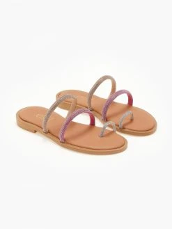 Σανδάλια δερμάτινα με στρας και διχρωμία Estil - Φούξια 13 Σανδάλια δερμάτινα με στρας και διχρωμία Estil - Φούξια -The Fashion Project κατάστημα sandalia dermatina estil me strass kai dixrwmia 105364 4yui