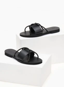 Σανδάλια δερμάτινα με χιαστί Strass λουράκια Estil - Μαύρο 8 Σανδάλια δερμάτινα με χιαστί Strass λουράκια Estil - Μαύρο -The Fashion Project κατάστημα sandalia dermatina estil me xiasti strass lourakia 106041 mz9u