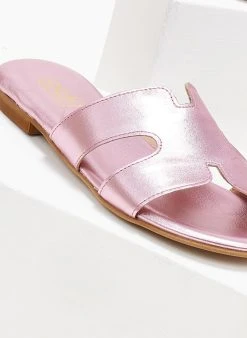 Σανδάλια δερμάτινα σε μεταλλικά χρώματα Estil - Ροζ 8 Σανδάλια δερμάτινα σε μεταλλικά χρώματα Estil - Ροζ -The Fashion Project κατάστημα sandalia dermatina estil se metallika xrwmata 105947 wd76