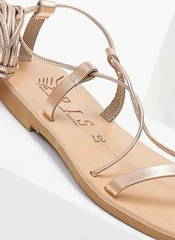 Σανδάλια δερμάτινα με κορδόνια Iris - Χαλκός 9 Σανδάλια δερμάτινα με κορδόνια Iris - Χαλκός -The Fashion Project κατάστημα sandalia dermatina iris me kordonia 103365 28f1