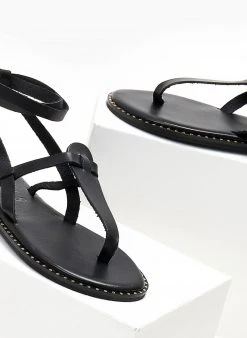 Σανδάλια δερμάτινα με μπαρέτα Iris - Μαύρο 12 Σανδάλια δερμάτινα με μπαρέτα Iris - Μαύρο -The Fashion Project κατάστημα sandalia dermatina iris me mpareta 104736 yeha