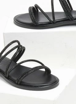 Σανδάλια δερμάτινα με λεπτά λουράκια Tfp - Μαύρο 8 Σανδάλια δερμάτινα με λεπτά λουράκια Tfp - Μαύρο -The Fashion Project κατάστημα sandalia dermatina me lepta lourakia tfp 111756 0hje