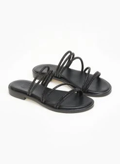 Σανδάλια δερμάτινα με λεπτά λουράκια Tfp - Μαύρο 9 Σανδάλια δερμάτινα με λεπτά λουράκια Tfp - Μαύρο -The Fashion Project κατάστημα sandalia dermatina me lepta lourakia tfp 111756 uatc