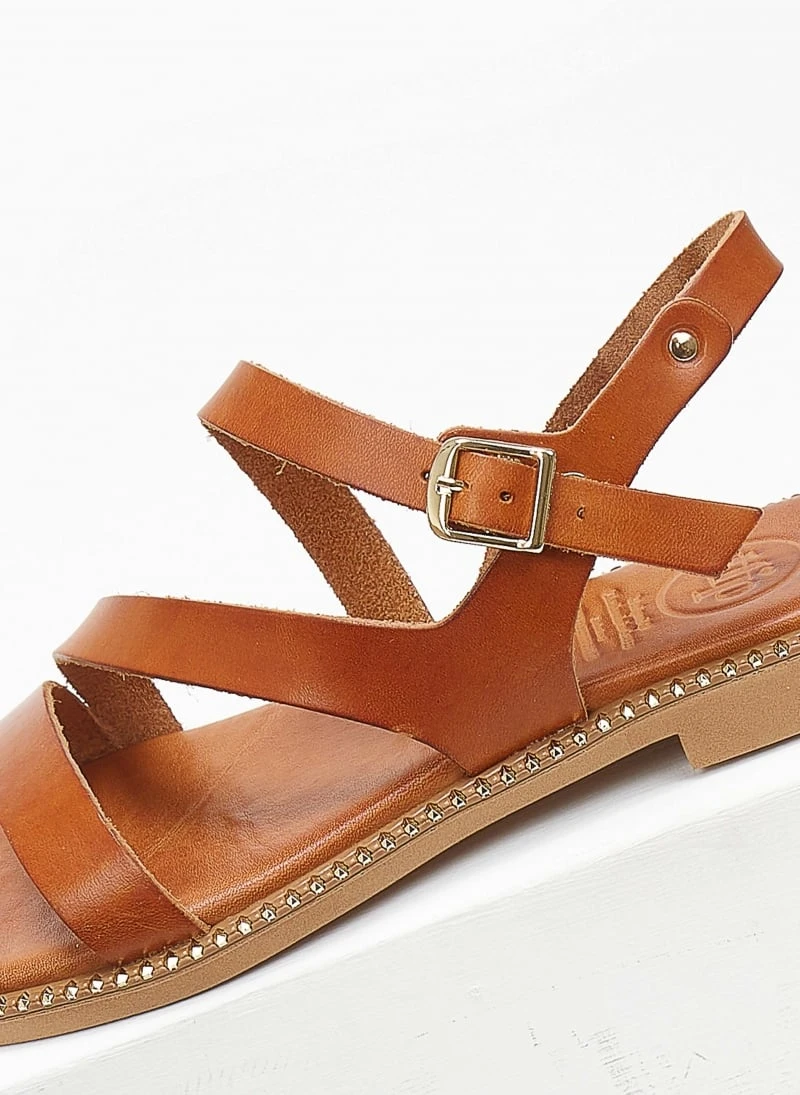 Σανδάλια δερμάτινα με λοξά λουράκια Tfp - Ταμπά 5 Σανδάλια δερμάτινα με λοξά λουράκια Tfp - Ταμπά - Image 3