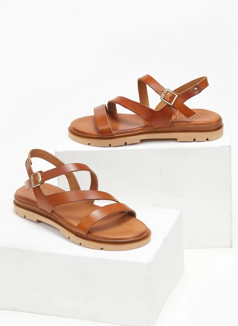 Σανδάλια δερμάτινα με λοξό λουράκι Tfp - Ταμπά 4 Σανδάλια δερμάτινα με λοξό λουράκι Tfp - Ταμπά - Image 2