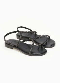 Σανδάλια δερμάτινα με λουράκι πλεξούδα Tfp - Μαύρο 9 Σανδάλια δερμάτινα με λουράκι πλεξούδα Tfp - Μαύρο -The Fashion Project κατάστημα sandalia dermatina me louraki pleksouda tfp 111750 a55t