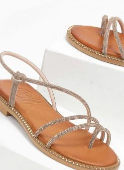 Σανδάλια δερμάτινα με στρας λουράκια Tfp - Χαλκός 8 Σανδάλια δερμάτινα με στρας λουράκια Tfp - Χαλκός -The Fashion Project κατάστημα sandalia dermatina me stras lourakia tfp 111748 3rcx