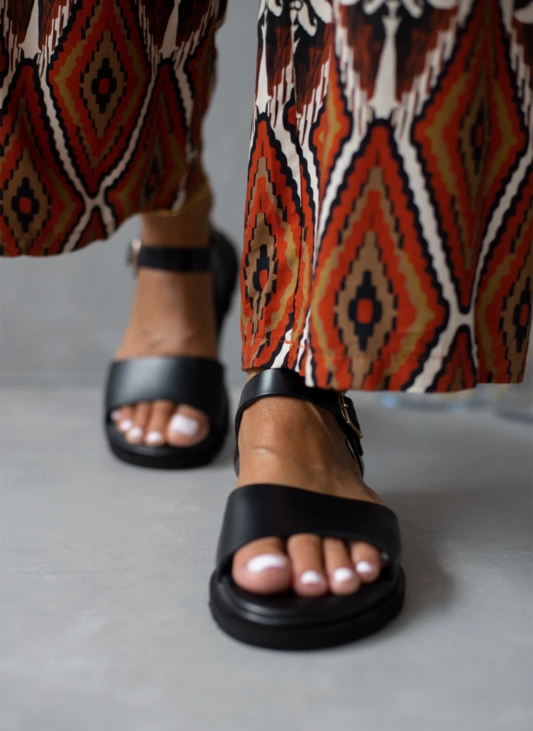 Σανδάλια δερμάτινα με μία φάσα Tfp - Μαύρο 6 Σανδάλια δερμάτινα με μία φάσα Tfp - Μαύρο - Image 4