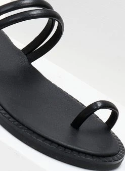 Σανδάλια δερμάτινα με διπλό λουράκι Tfp - Μαύρο 10 Σανδάλια δερμάτινα με διπλό λουράκι Tfp - Μαύρο -The Fashion Project κατάστημα sandalia dermatina tfp me diplo louraki 105258 7syz