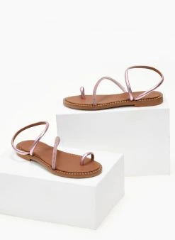 Σανδάλια δερμάτινα με περαστό λουράκι Tfp - Ροζ 11 Σανδάλια δερμάτινα με περαστό λουράκι Tfp - Ροζ -The Fashion Project κατάστημα sandalia dermatina tfp me perasto louraki 105321 k4ea